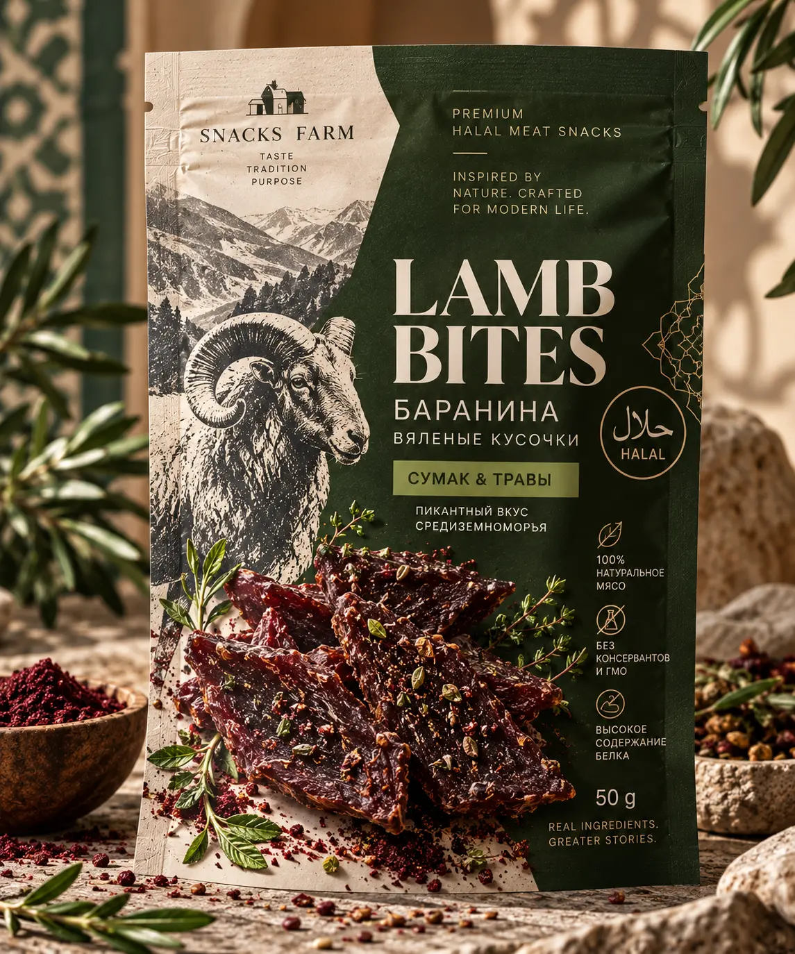 LAMB BITES SUMAC & HERBS — Вяленые кусочки баранины